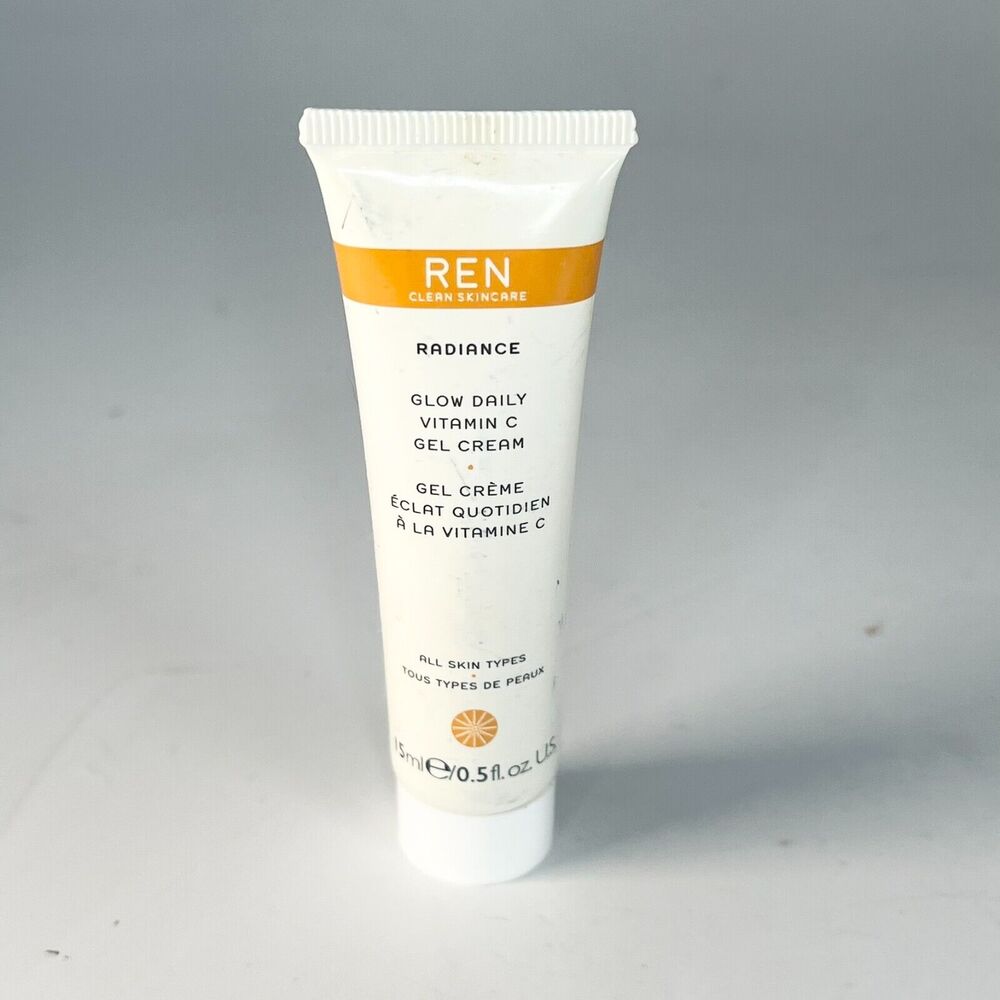 Ren Radiance Vitamin C Gel Cream Moisturizer Dark Spots Travel .5 fl oz 15ml New